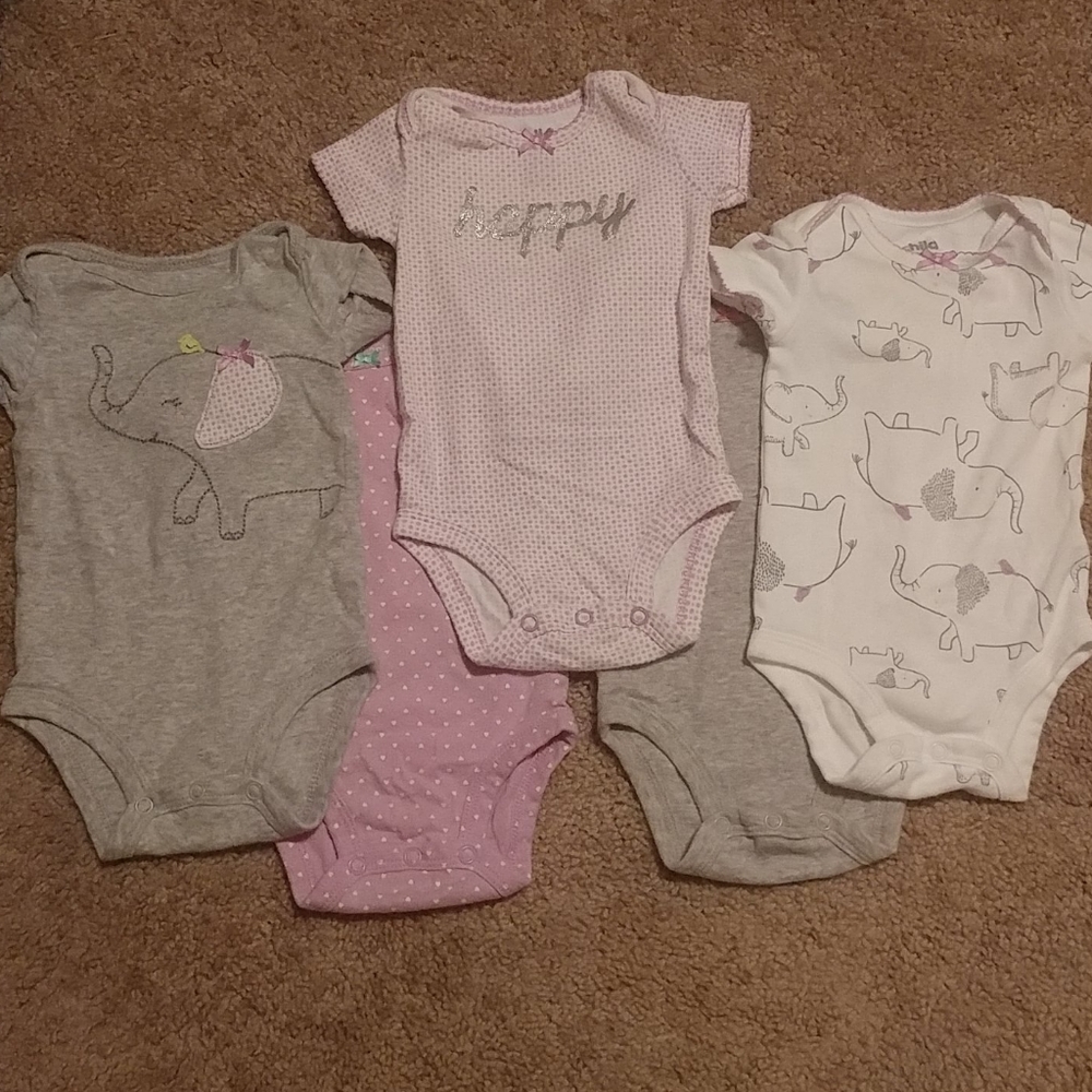 5 set Baby girl onies